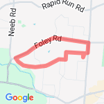 Foley Morevue loop route map