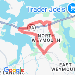 4 miler  north weymouth route map