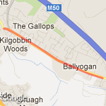 Work- Ballyogan T-Junction route map
