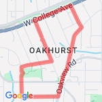 Oakhurst 2 Mile #1 route map