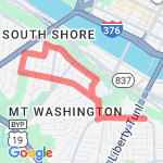 Mt. Washington route map