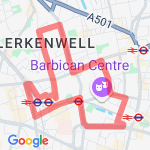 5k Farringdon loop route map