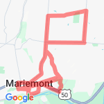 Mariemont Indian Hill Loop route map
