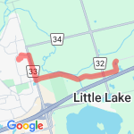 Ellis 5 Miler route map