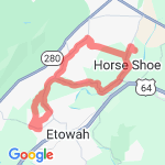 12 mile Etowah route map