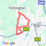 Tottington and Walshaw route map