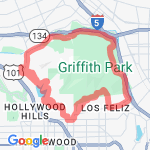 Lake Hollywood ferndell observatory Griffith park forest lawn route map