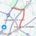 toby creek to tiaa cref route map