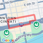 Sycamore to Elm to Sycamore route map