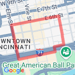 Sycamore to Elm to Sycamore route map