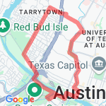 Exposition/Town Lake/ Shoal Creek route map
