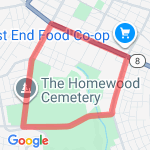 3 Mile Loop route map