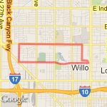 Pat Grand Ave & 23rd Ave Route route map