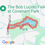 Centennial Lake route map