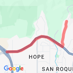 3 Mile to 154 route map