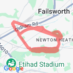 9.3k brookdale and clayton vale route map