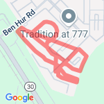 Austin lap route map