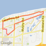 Hospice Training Run route map