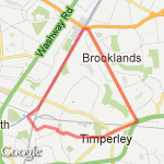 Canal/Brooklands route map