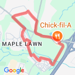 5K Near JHU/APL route map