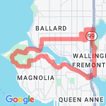 Half-marathon route map