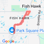 Home to Park Square route map