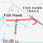 Long way to Publix route map