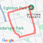 Almost 10 k route map