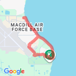 Base Housing Tour route map