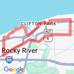 Rocky River  route map