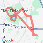 Platt Fields route map