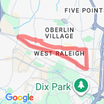 Morning long run route map