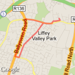 House-Lidl-Ballyowan Rd-Larkfield Ave-Home route map