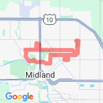 9.5 Miler route map