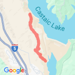 Castaic first half route map
