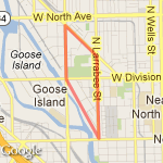 Larrabee/Clybourne/Halstead route map