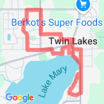 Aaron and Roxxy - Low Traffic route map