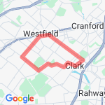 8 MILES- WESTFIELD, CLARK, TAMAQUES, Y route map