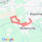 Scenic Millersville/Lancaster route map