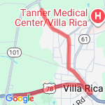 Ice-cream Run route map