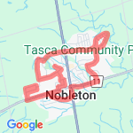 12km Nobleton route map