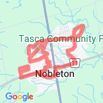 12km Nobleton route map