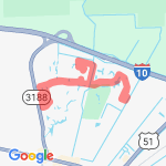 6.1 miles route map