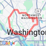 Mt Pleasant/Friendship/Foxhall/Waterfront 12er route map