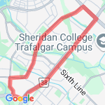 5k River Oaks loop route map