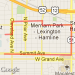 Marshall/Snelling route map