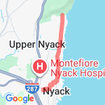 short out and back route map