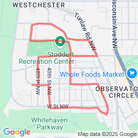 3mile glover park - 4.83 Km route in 2302 41st St. NW, Washington, DC 20007