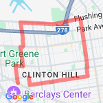 Franklin and Navy Yard  route map