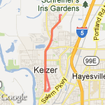 Java Crew and back to McNary est route map